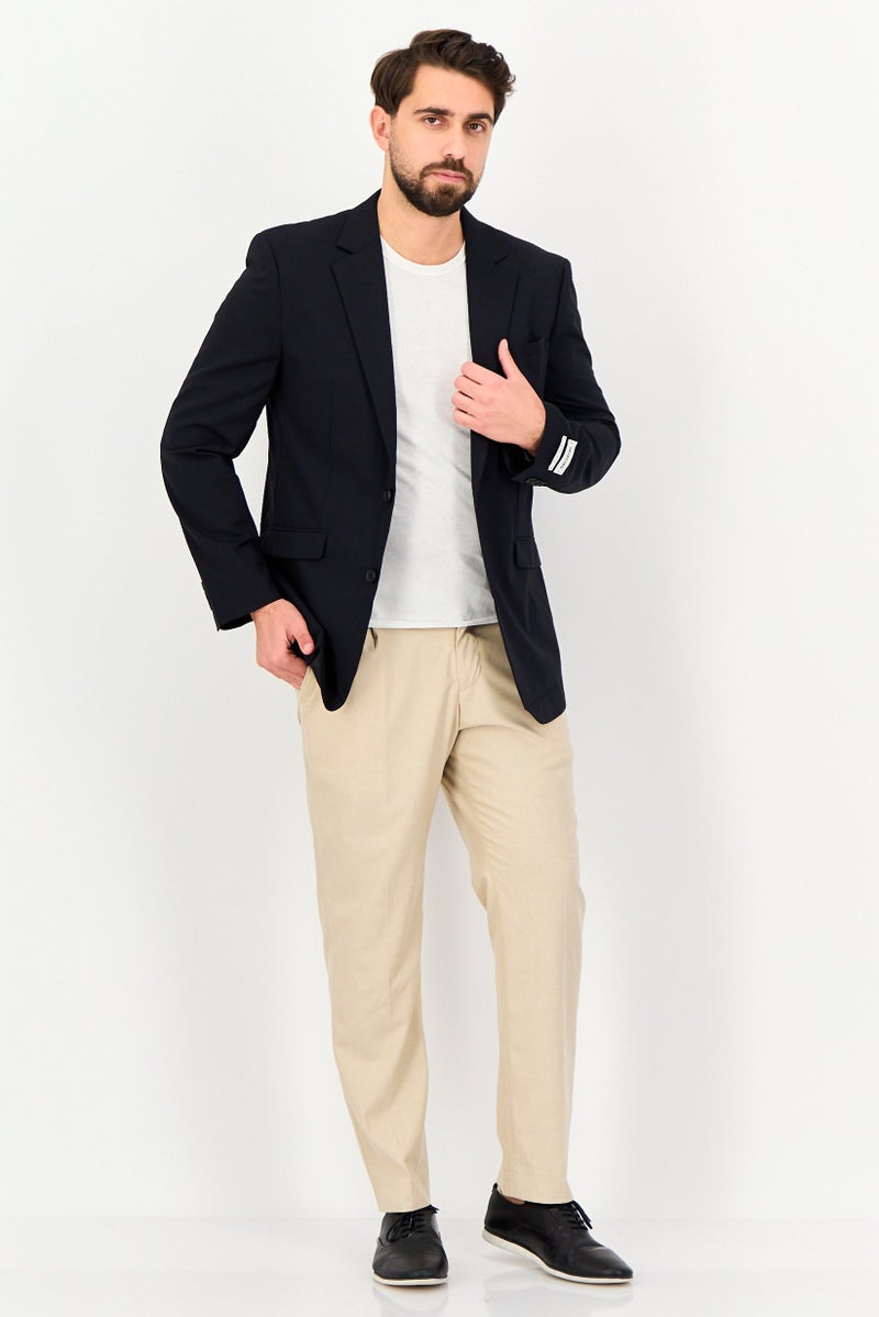 SELECTED Men Regular Fit Solid Casual Blazer, Navy - Image 4