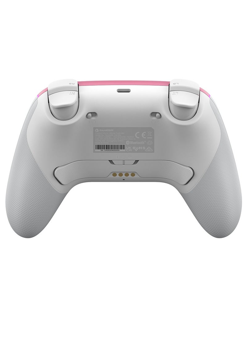 General - Wireless Gamepad Gamesir Super Nova Bluetooth Multiplatform Game Controller for PC, Steam, Switch, iOS, Android Hall Stick Hall Effect Triggers RGB Lighting Vibertion. Programmable 1000Hz Polling Rate 6 Axis Gyro One-Press Wake Up Pink-White - Image 1