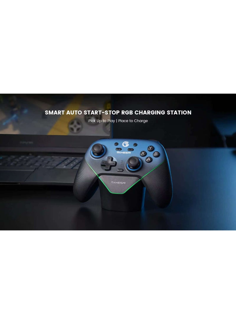 General - Wireless Gamepad Gamesir Super Nova Bluetooth Multiplatform Game Controller for PC, Steam, Switch, iOS, Android Hall Stick Hall Effect Triggers RGB Lighting Vibertion. Programmable 1000Hz Polling Rate 6 Axis Gyro One-Press Wake Up Pink-White - Image 1