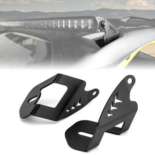 WeiSen 50 Roof LED Curved Light Bar Mounting Brackets Compatible with Can Am Maverick R Max 20242026 - Image 1