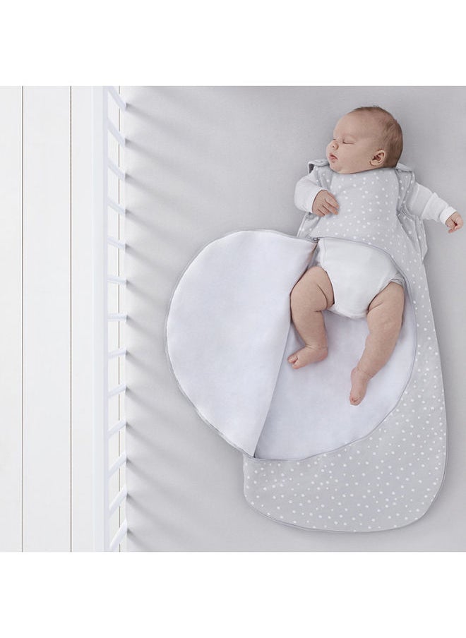 Snuz - Pouch Sleeping Bag Fir Infant And Baby Clever Nappy Change Zip 100% Cotton For Temperatures If 21 - 23 Celsius Suitable From 0 To 6 Months Colour - White Maximum Baby Length 68 Cm - Image 1