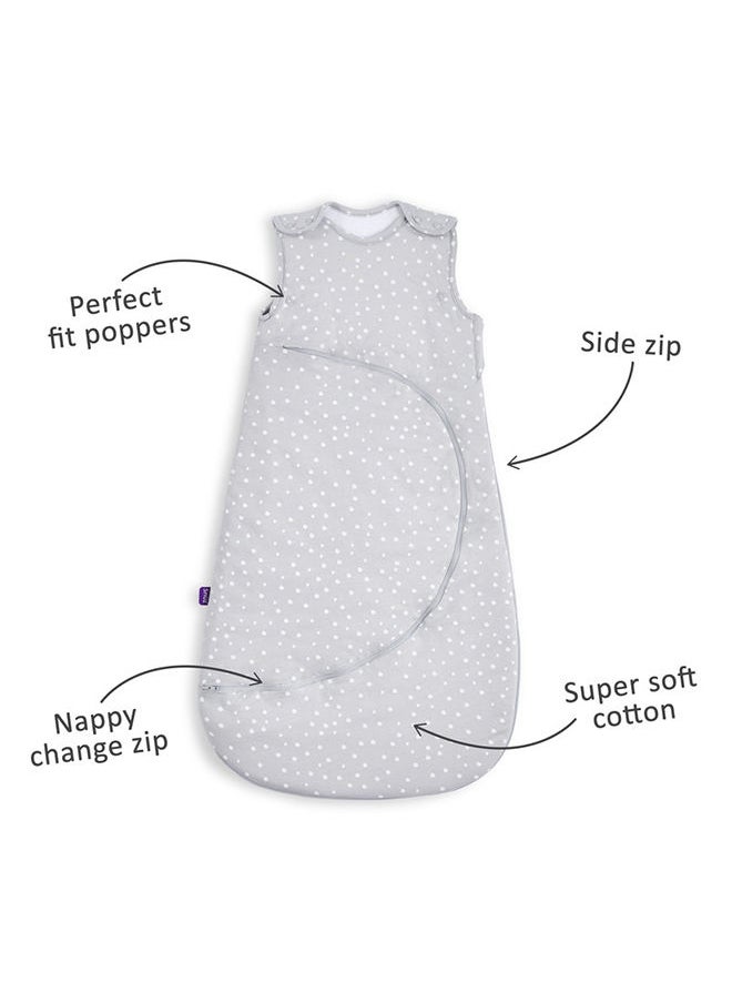 Snuz - Pouch Sleeping Bag Fir Infant And Baby Clever Nappy Change Zip 100% Cotton For Temperatures If 21 - 23 Celsius Suitable From 0 To 6 Months Colour - White Maximum Baby Length 68 Cm - Image 1
