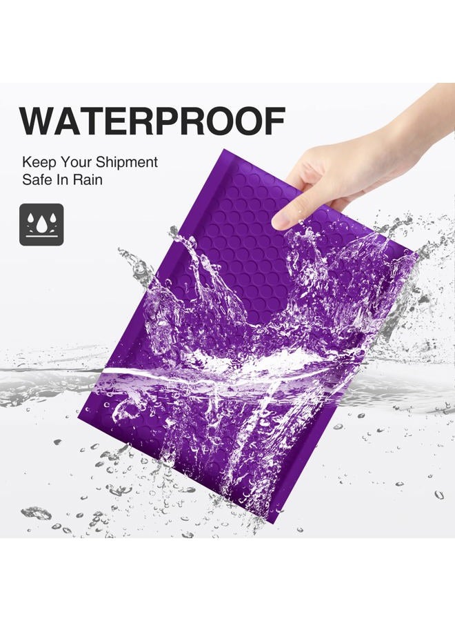 UCGOU 6x10 Inch Purple Poly Bubble Mailers Padded Envelopes 50pcs - Image 3