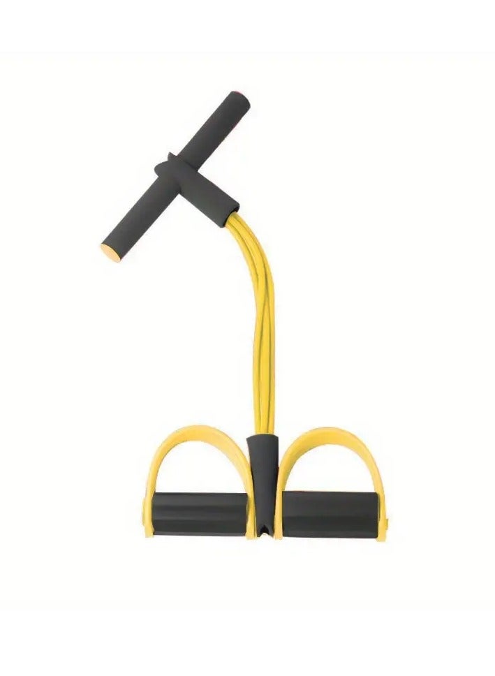 Gonice 4-tube Puller,Portable Multi-functional Resistance Band With Handle &Pedal, Sit-up Auxiliary Puller - Image 1