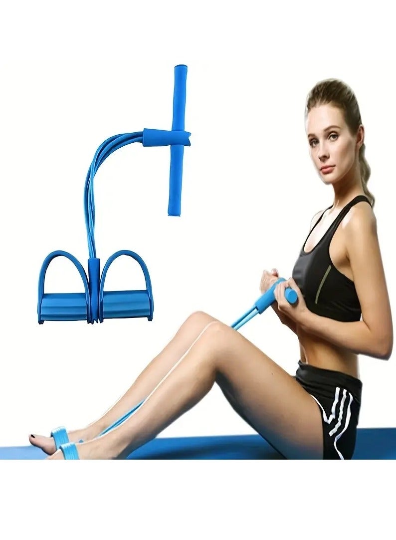 Gonice 4-tube Puller,Portable Multi-functional Resistance Band With Handle &Pedal, Sit-up Auxiliary Puller - Image 3