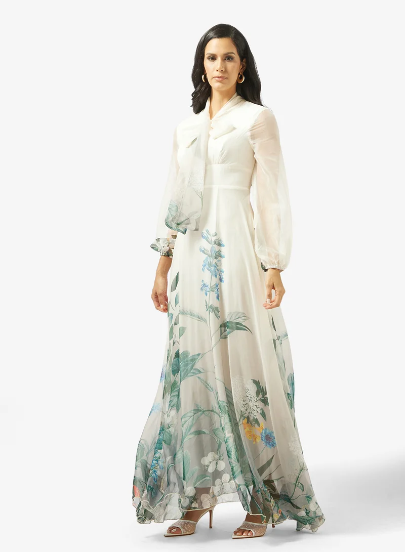 خزانة Floral  Print Dress