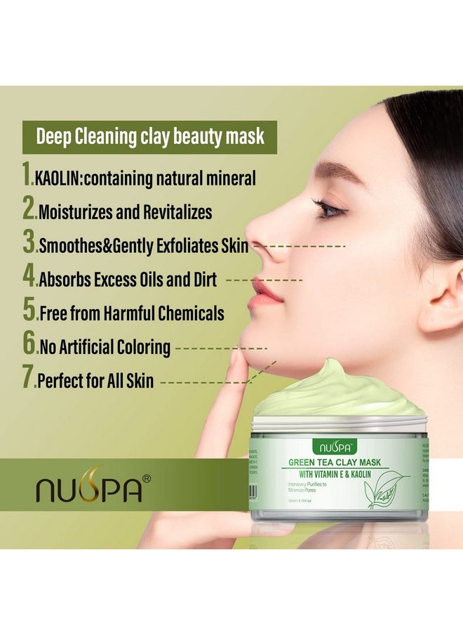 Organic Green Tea Clay Face Mask Skincare Wash Off Repairing Facial Maskanti Wrinkle Remove Dark Circle Foot Facial Skin Care Treatmet For Womenmen Daily - pzsku/ZD8EEABD90A5E31617FBBZ/45/_/1719226290/78f060d2-fabf-4fee-a1b4-cae039ee871b