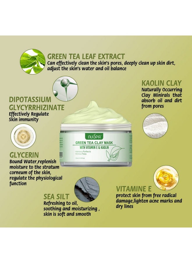 Organic Green Tea Clay Face Mask Skincare Wash Off Repairing Facial Maskanti Wrinkle Remove Dark Circle Foot Facial Skin Care Treatmet For Womenmen Daily - pzsku/ZD8EEABD90A5E31617FBBZ/45/_/1719226292/524a764a-e650-4cee-9933-6e204b895bbe