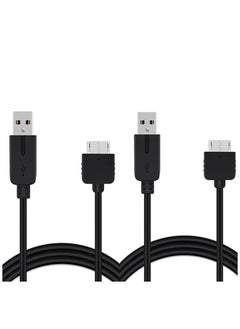 SANMUGEED 3.3ft PS Vita Charger Cable 2Pack, 2 in 1 USB Data & Power Charger Cord Replacement for Playstation Vita 1000  - Image 1