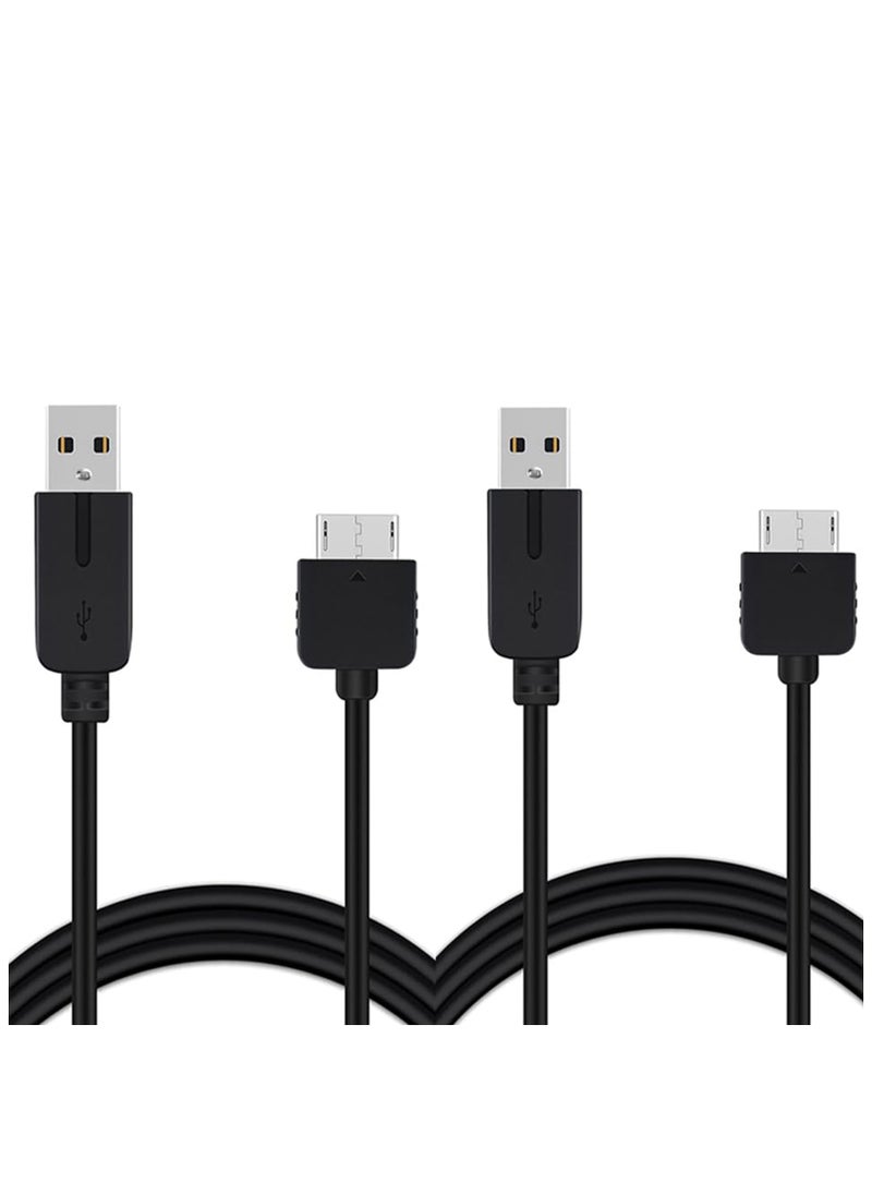 SANMUGEED 3.3ft PS Vita Charger Cable 2Pack, 2 in 1 USB Data & Power Charger Cord Replacement for Playstation Vita 1000  - Image 1