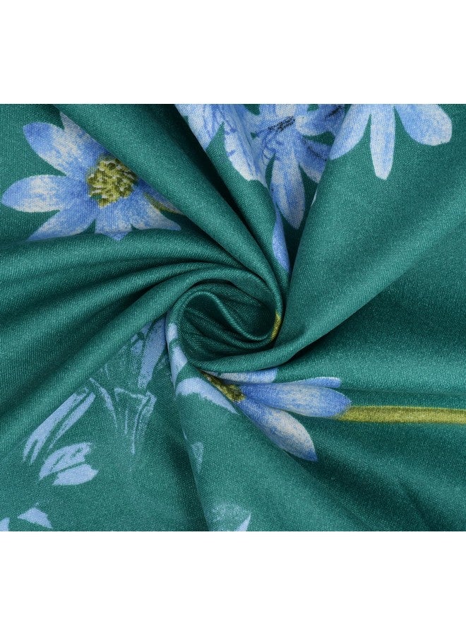 KAWI Cotton Blend 200 TC Elastic Fitted Bedsheet For King Size Double Bed (72"X 78")-Green Color - Image 3