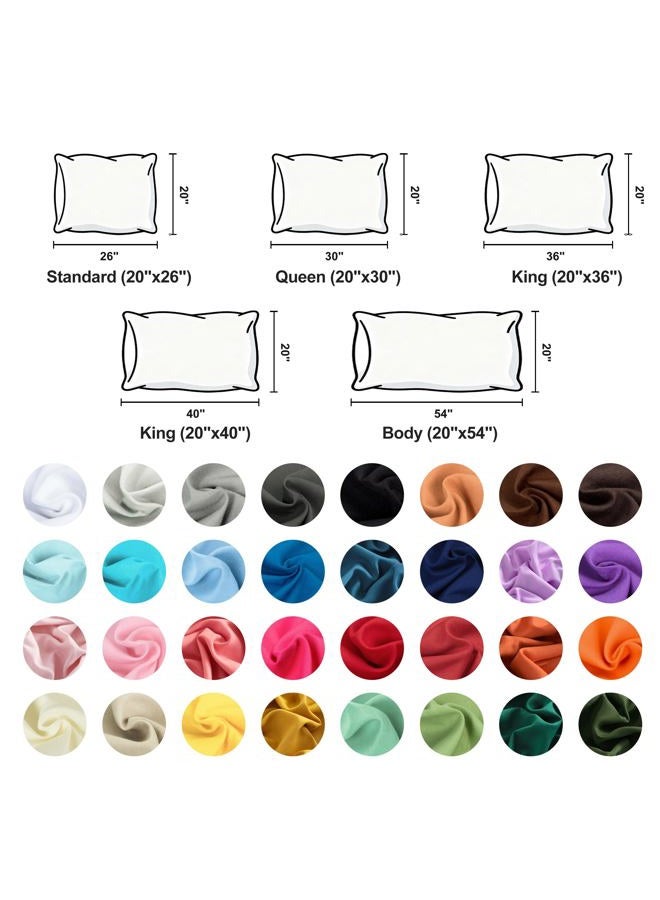 NTBAY 1800 Thread 100% Brushed Microfiber Standard Pillow Cases Set of 2, Super Soft and Cozy, Wrinkle, Fade, Stain Resistant with Envelope Closure 20x26 Pillowcases for Kids, 20x26 Inches, White - Image 5