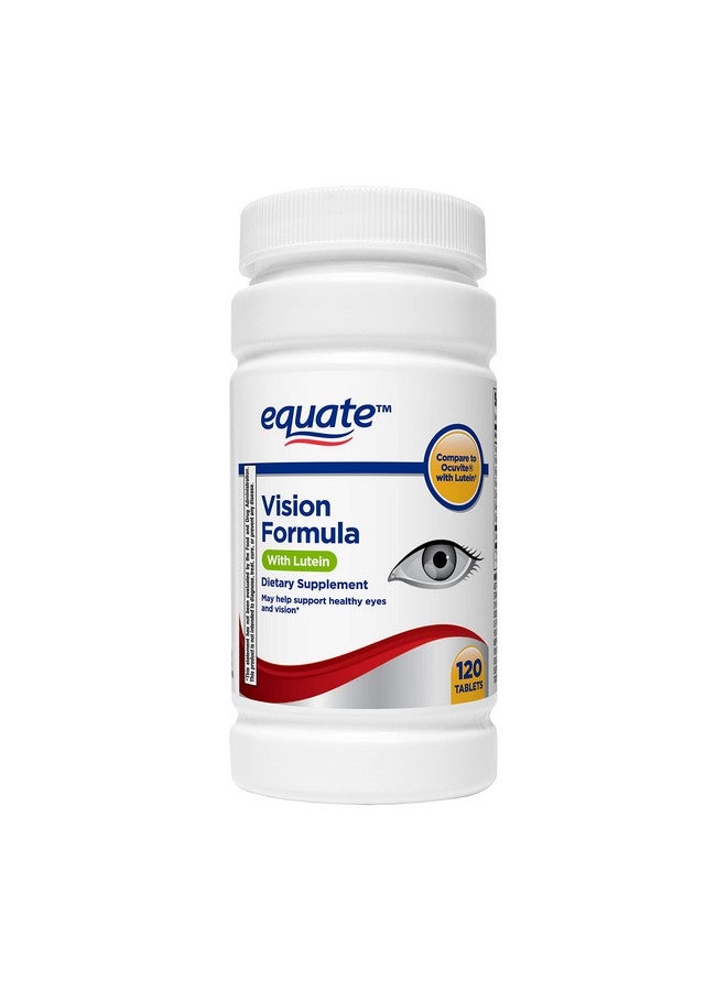 Equate - Vision Formula with Lutein, Eye Health Vitamin and Mineral Supplement, 120 Tablets by Equate - Image 1