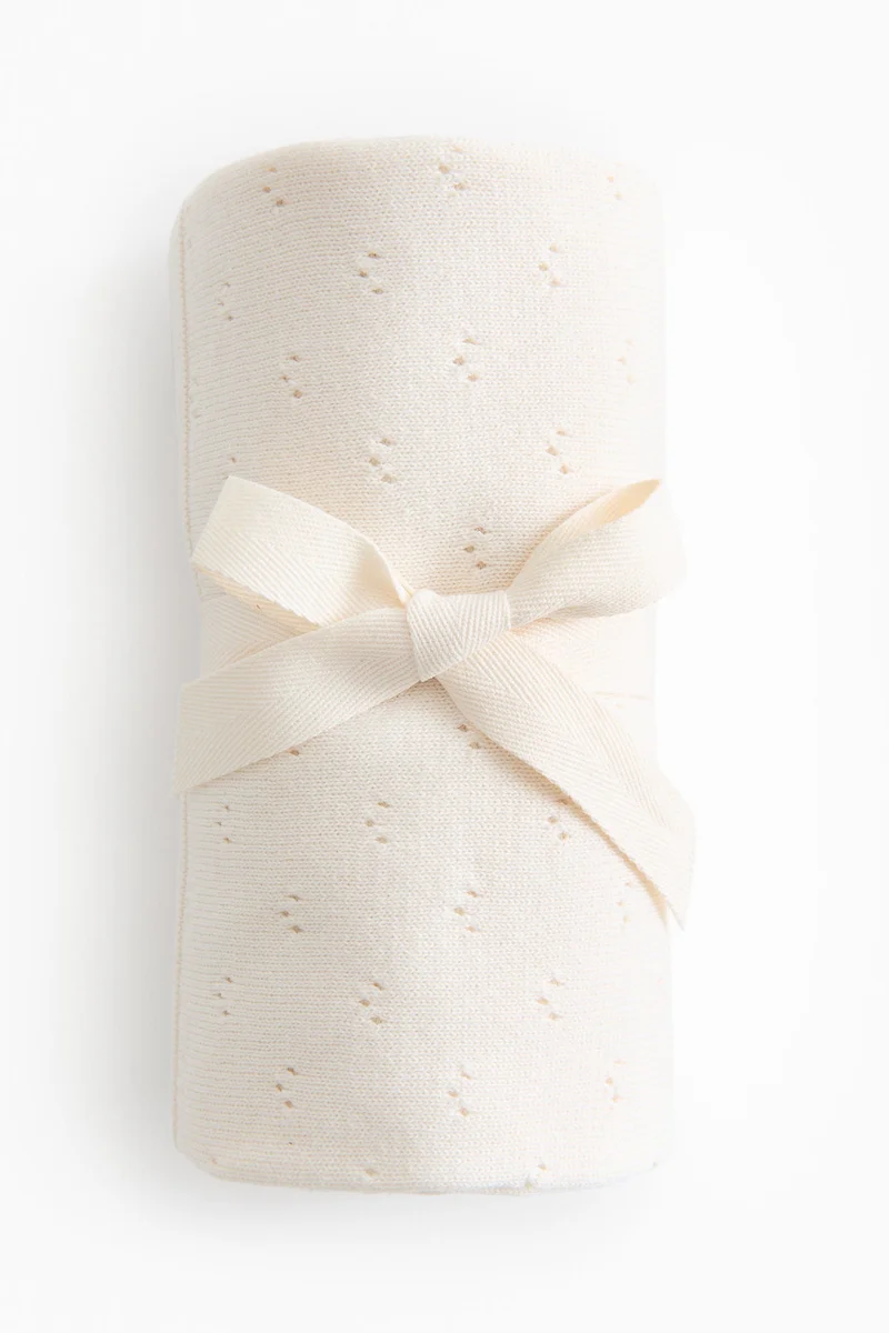 H&M Cotton pointelle baby blanket