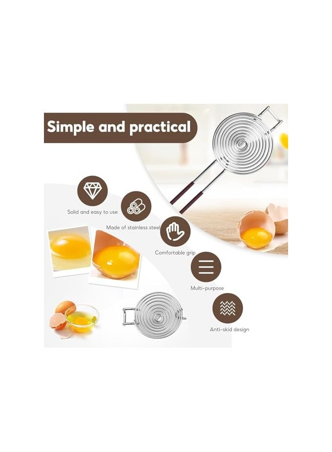 erorex 2 Pcs egg separator Egg yolk, egg white separator Stainless steel egg yolk sieve Egg separator Kitchen tools for baking cakes, kitchen gadgets Cooking/baking tools - Image 5