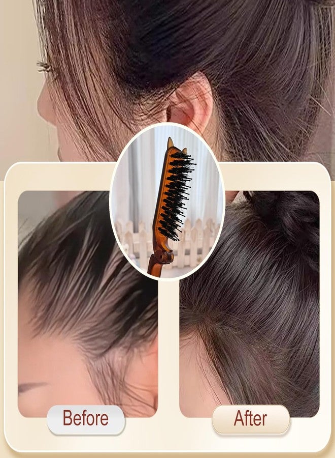 EYBDYB Portable Foldable Bunny Ear Hairbrush - Soft Boar Bristles Multi-Functional Travel Brush for Men, Women & Kids, Wet/Dry Use, Compact & Easy to Carry - Image 5