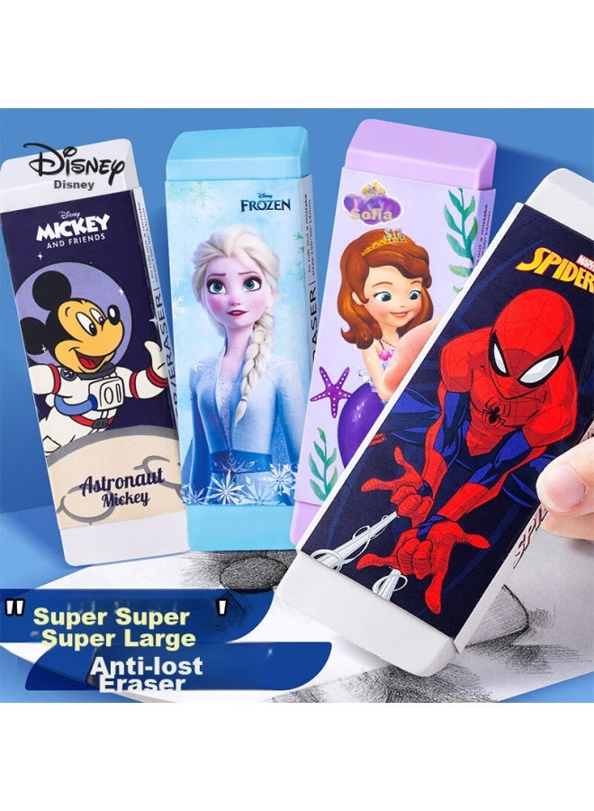 Disney Stationery Anti-loss Eraser, Student Learning Supplies, Elementary School-specific Art Eraser Brick, Spider-man E2001a - Image 1