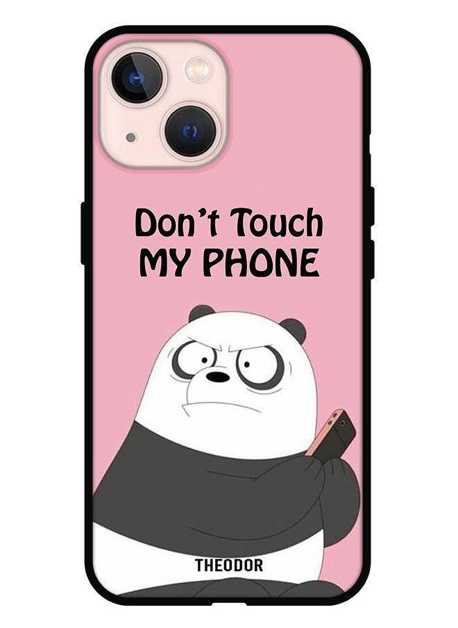 Theodor Protective Case Cover For iPhone 13 Mini Dont Touch My Phone Panda  - Image 1