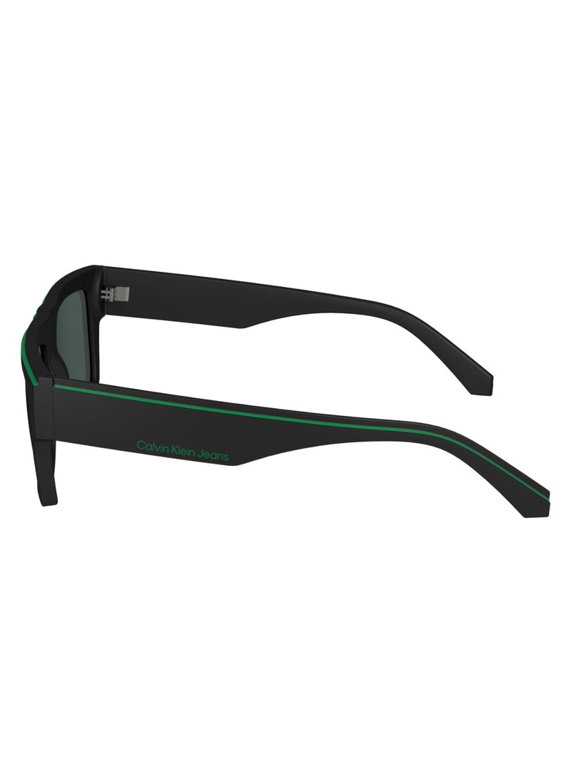 Calvin Klein Jeans - FULL RIM BIO INJ-G820 MODIFIED RECTANGLE CALVIN KLEIN JEANS SUN CKJ24603S  5517 (002) MATTE BLACK - Image 1