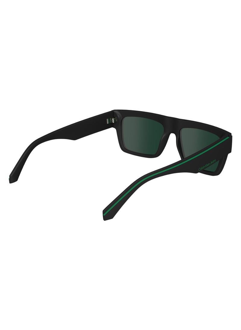 Calvin Klein Jeans - FULL RIM BIO INJ-G820 MODIFIED RECTANGLE CALVIN KLEIN JEANS SUN CKJ24603S  5517 (002) MATTE BLACK - Image 1