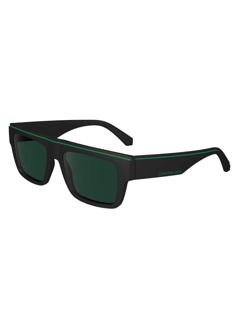 Calvin Klein Jeans - FULL RIM BIO INJ-G820 MODIFIED RECTANGLE CALVIN KLEIN JEANS SUN CKJ24603S  5517 (002) MATTE BLACK - Image 1