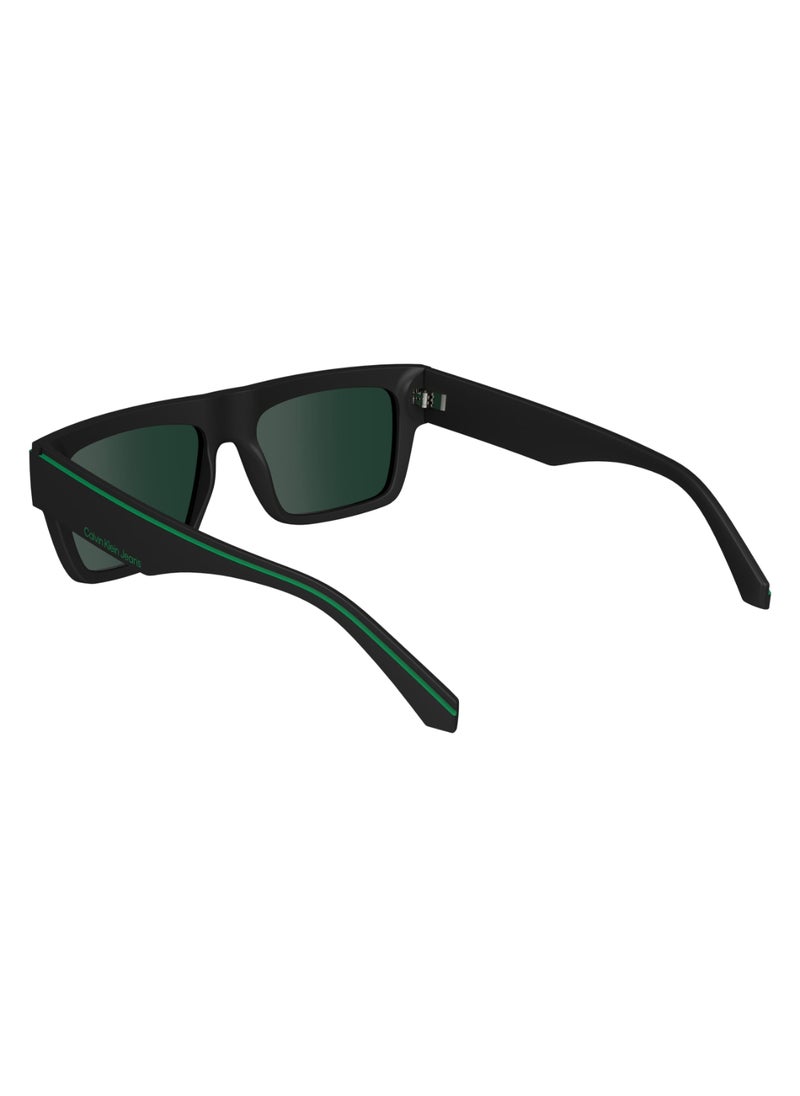Calvin Klein Jeans - FULL RIM BIO INJ-G820 MODIFIED RECTANGLE CALVIN KLEIN JEANS SUN CKJ24603S  5517 (002) MATTE BLACK - Image 1