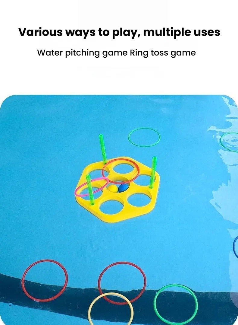 عام كرات رغوة طافية للرمي - ألعاب سباحة للأطفال - حلقات للرمي - معدات لعب في الماء - Image 2
