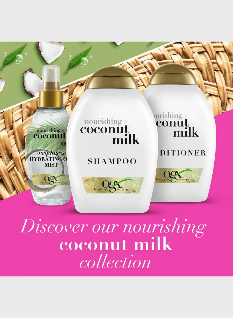 Ogx Conditioner, Nourishing+ Coconut Milk, New Gentle and PH Balanced Formula