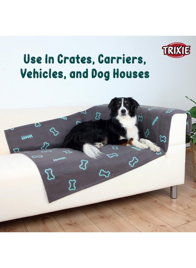 Trixie Pet Winter Combo:  Jimmy Donut Style Plush Dog Bed (55 × 45 Cm, Taupe) - 1Pc +  Barney Pet Blanket, (150 × 100 Cm, Taupe) - 1Pc + Chip Chop Roast Duck Strips Dog Treats, 70 G - 2Pc - Image 4