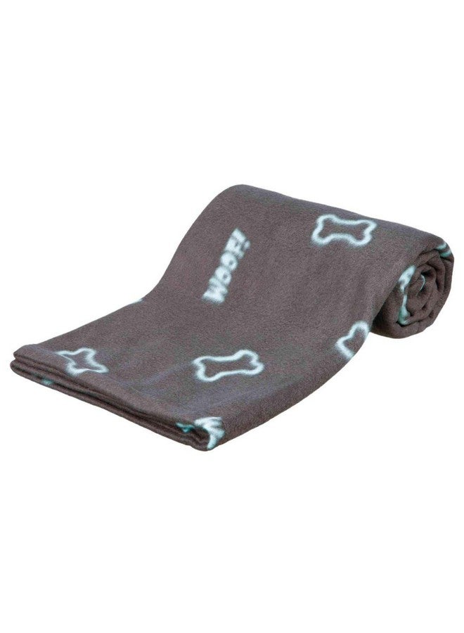 Trixie Pet Winter Combo:  Jimmy Donut Style Plush Dog Bed (55 × 45 Cm, Taupe) - 1Pc +  Barney Pet Blanket, (150 × 100 Cm, Taupe) - 1Pc + Chip Chop Roast Duck Strips Dog Treats, 70 G - 2Pc - Image 2