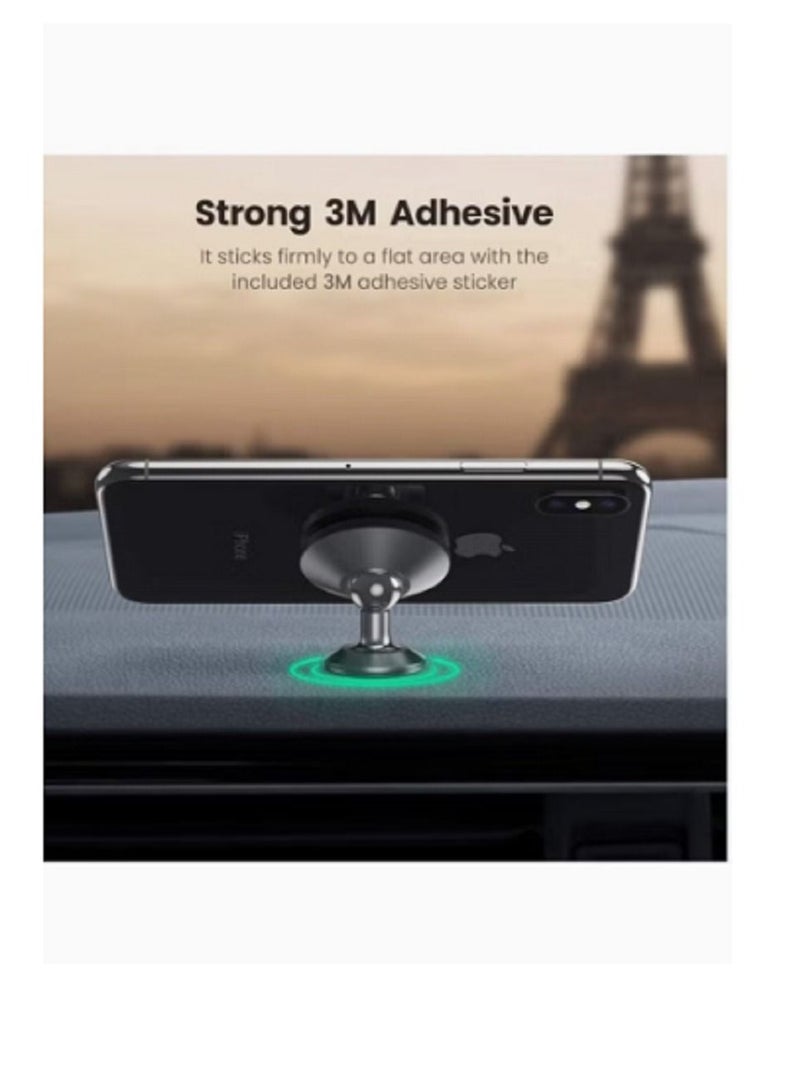 GO-DES Car Phone Holder Magnetic Dashboard Mobile Mount with Metal Plates Compatible with iPhone, Samsung, Huawei Phones & Google Pixel - Image 2