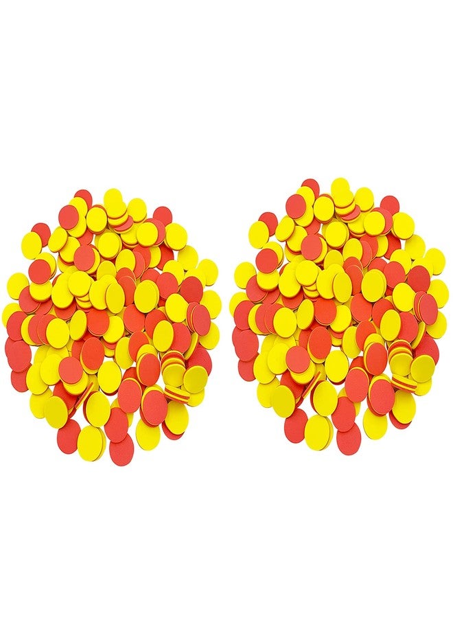 SEETOOOGAMES Foam Two-Color Counters - 1 inch counters for Kids Math Red/Yellow, Educational Counting, Sorting, Patterning, Grouping & Math Bingo Chips, Set of 400 - Image 1