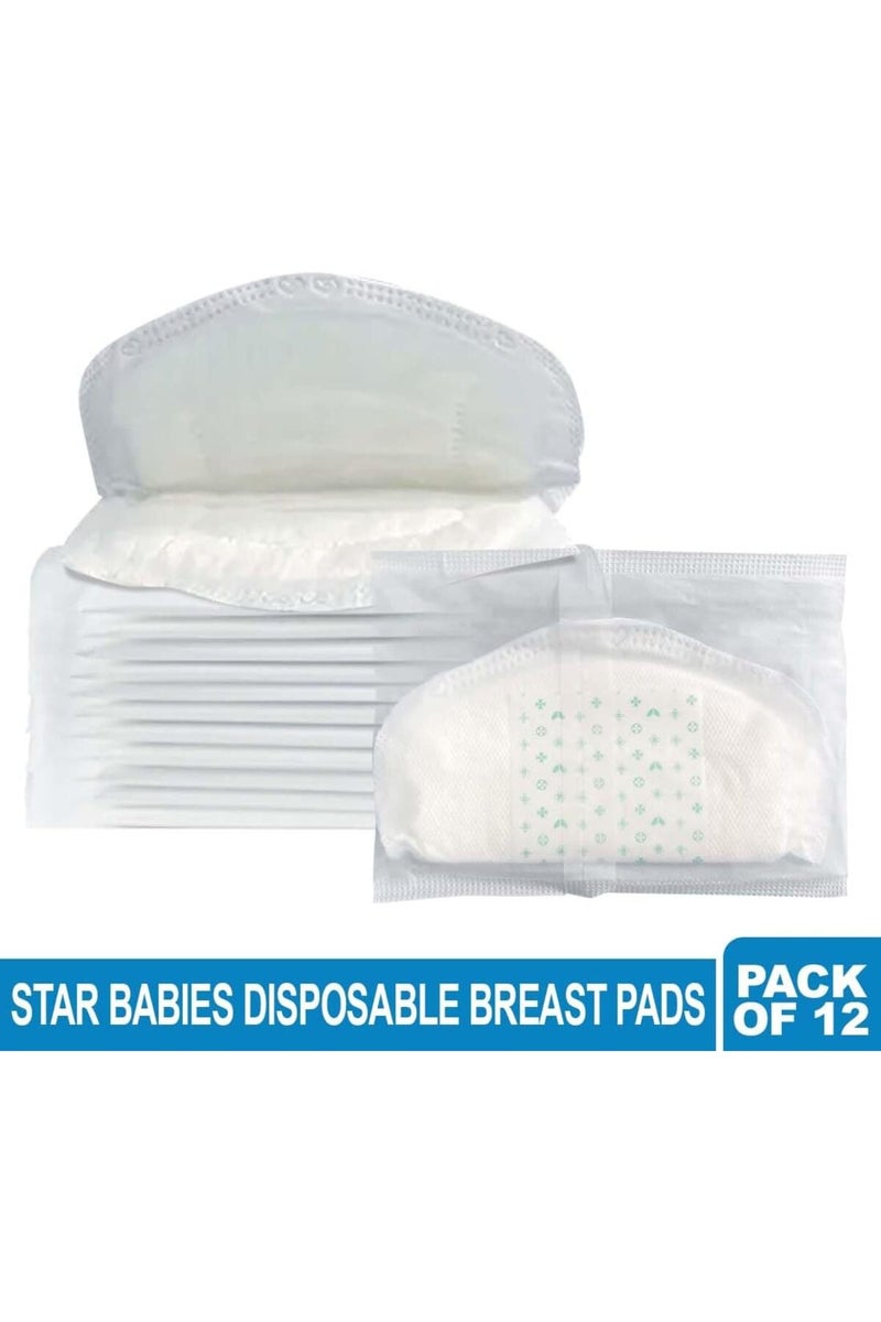 STAR BABiES ستار بيبيز - وسادة صدر قابلة للاستخدام مرة واحدة - عبوة من 12 - Image 1