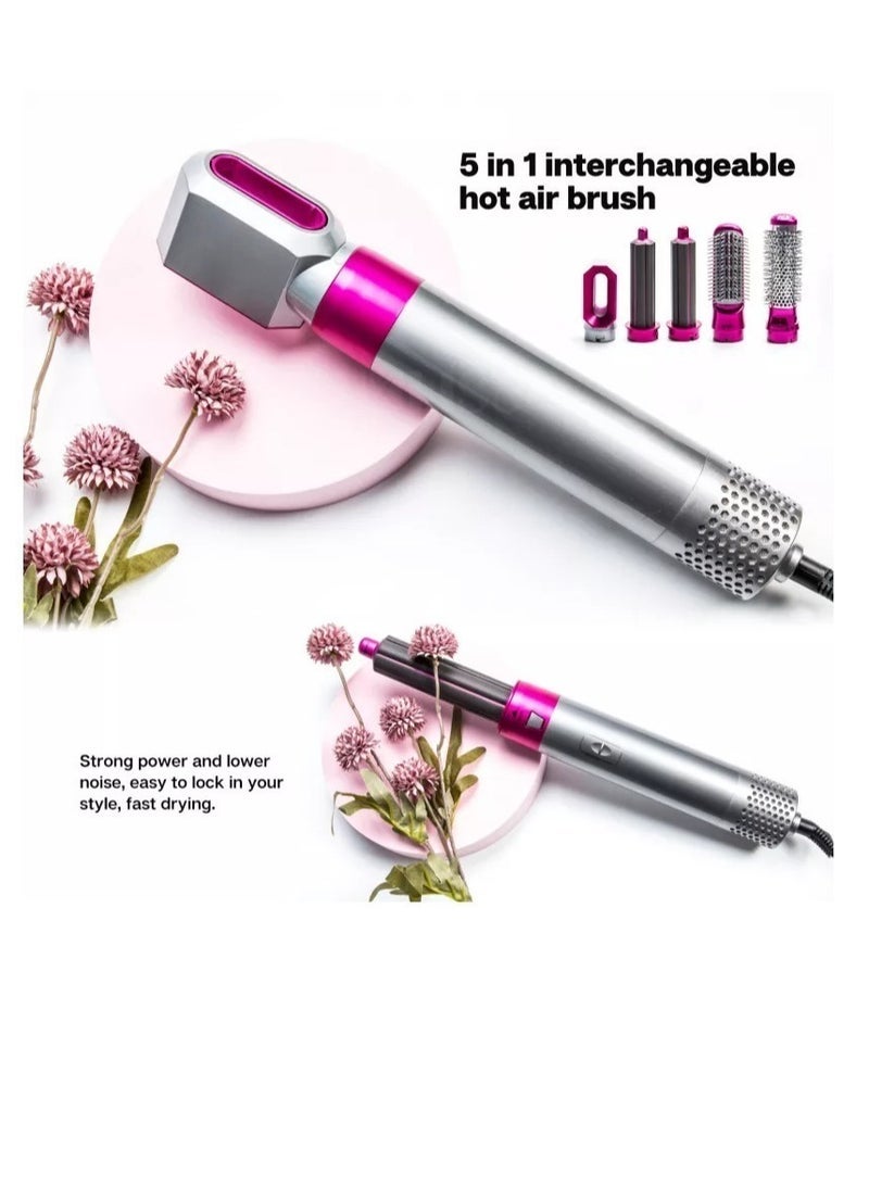 5 in 1 one-step hair dryer and volumizer hot air brush for Straightening Curling Drying - Image 2
