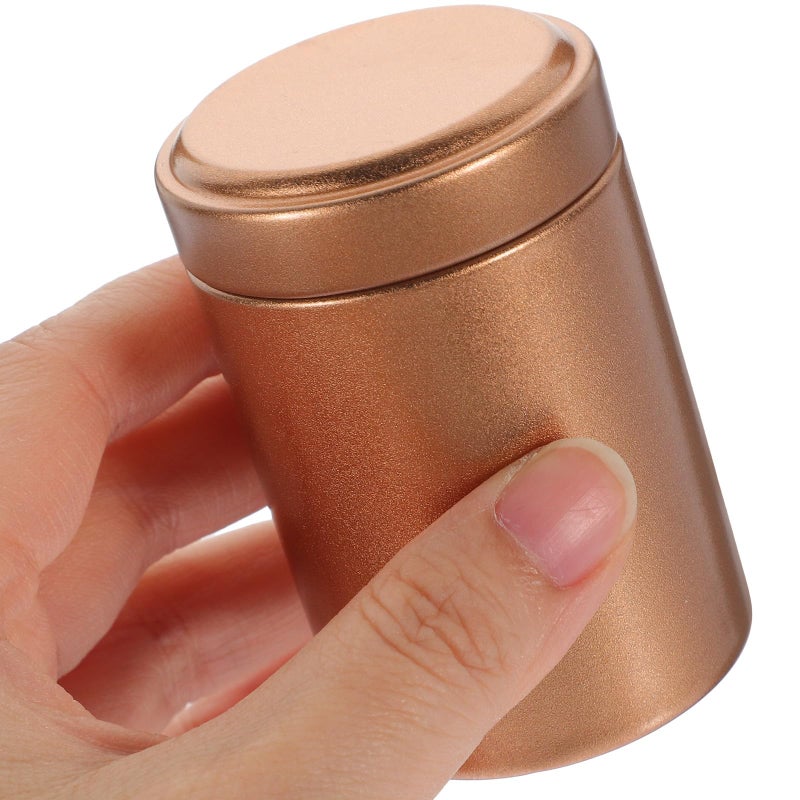 2 Pcs Tinplate Tea Storage Canisters With Lid For Loose Tea Leaves Kitchen Pantry Organization - Image 5