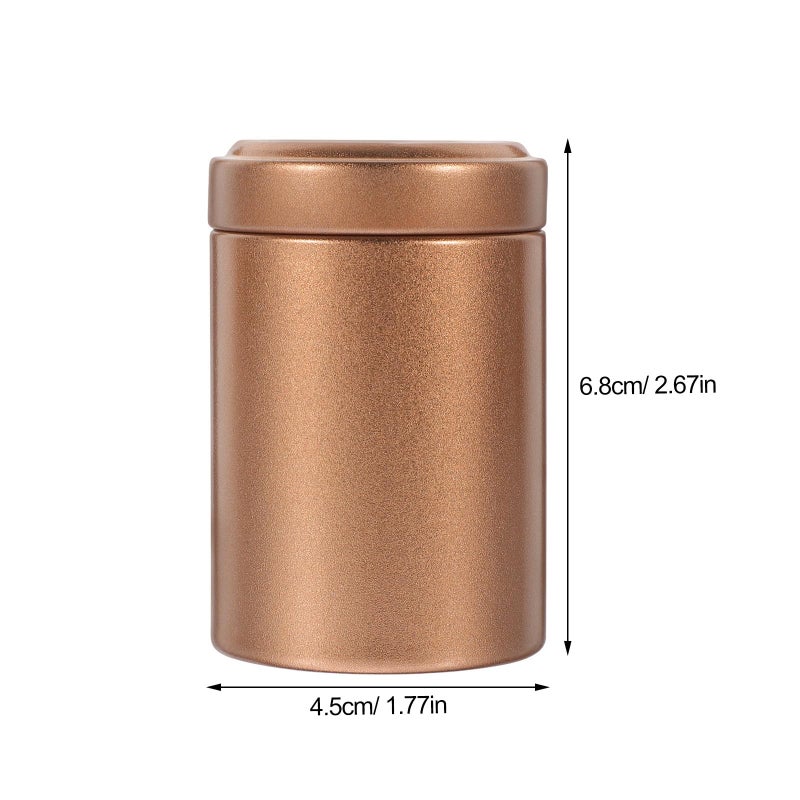 2 Pcs Tinplate Tea Storage Canisters With Lid For Loose Tea Leaves Kitchen Pantry Organization - Image 3