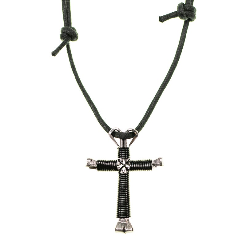 Intercession Horseshoe Necklace (Black) - Image 4