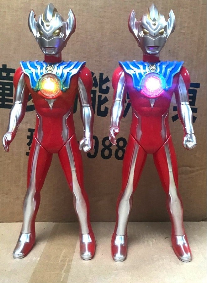 Large Small Size Variety Of Ottoman Superhero Universe Hero Hand-made Model To Push The Stall Gift-Color:High 37cm About Colorful Lights Music Superman - Image 1