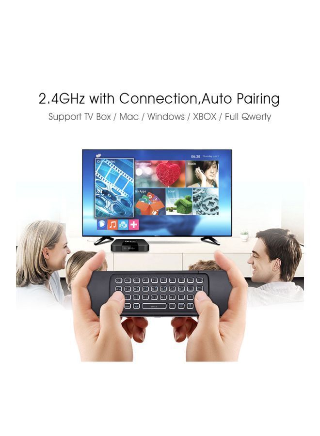 NIBEMINENT 2-In-1 Remote Control And Keyboard For Android TV Box X96/H96 Black/Grey - Image 3