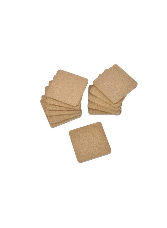 IVEI أكواب خشبية من MDF للقيام بها بنفسك - مجموعة من 12 (3.5 بوصة × 3.5 بوصة) (مبدئي وغير مبدئي) (3.5 بوصة × 3.5 بوصة (مربع)، غير مبدئي) - Image 1