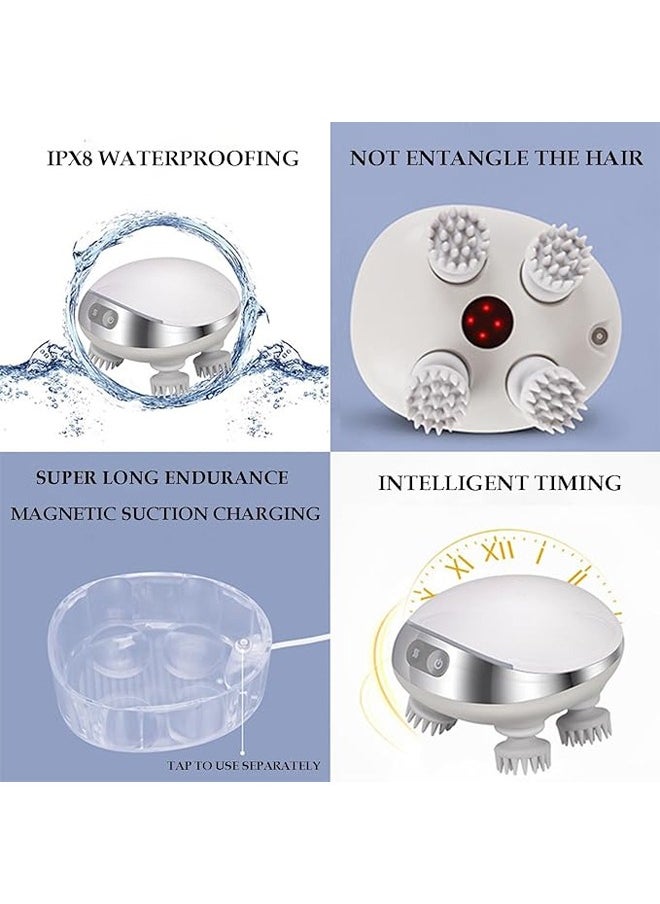 NKX Smart Scalp Massager, Scalp Hero Massager for Hair Growth, with Ipx8 Waterproofing, Head Massager Scalp Stress Relax, Deeply Clean Scalp  - Image 4