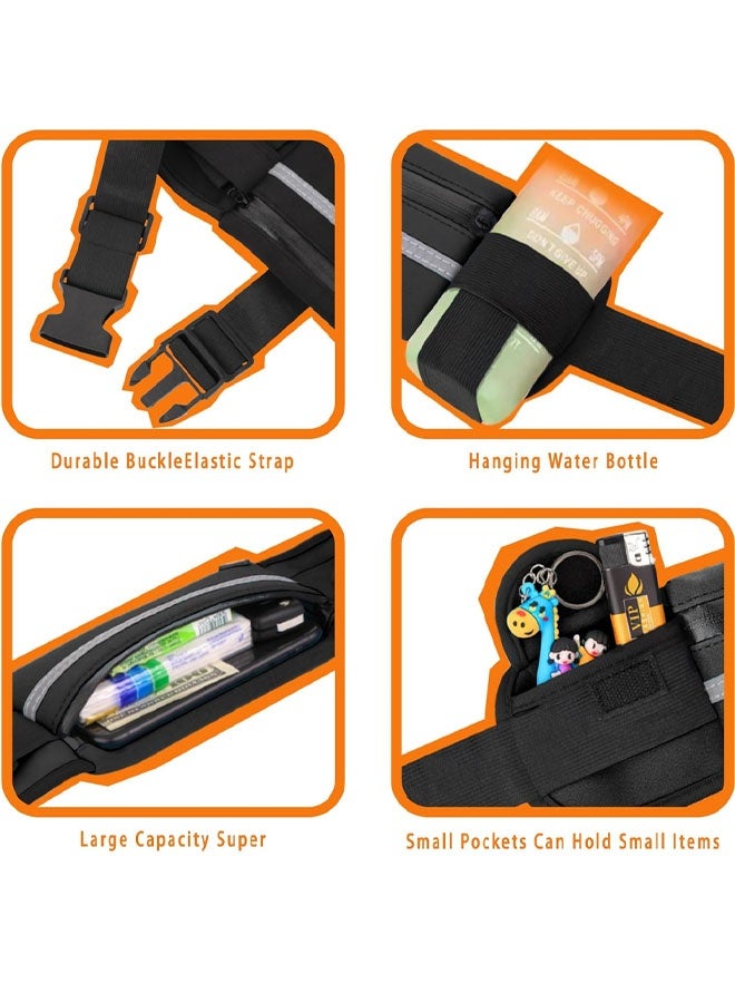 Slim Running Belt No-Bounce  Phone Holder for Women Man | Waterproof Fanny Pack with Quick-Dry Pockets & Night Reflective - Image 4