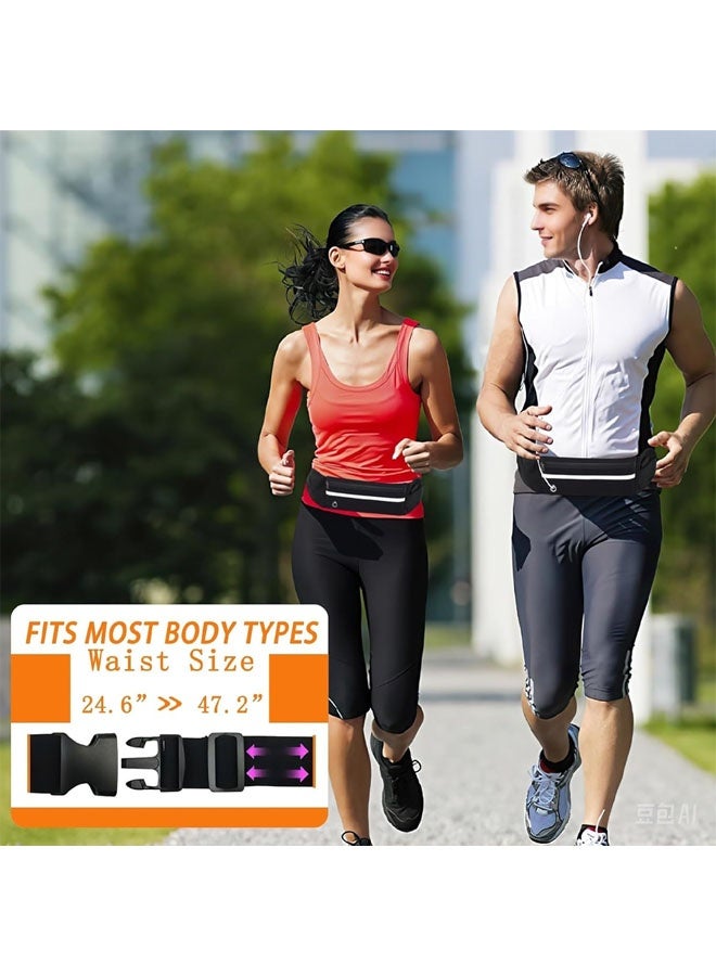 Slim Running Belt No-Bounce  Phone Holder for Women Man | Waterproof Fanny Pack with Quick-Dry Pockets & Night Reflective - Image 3