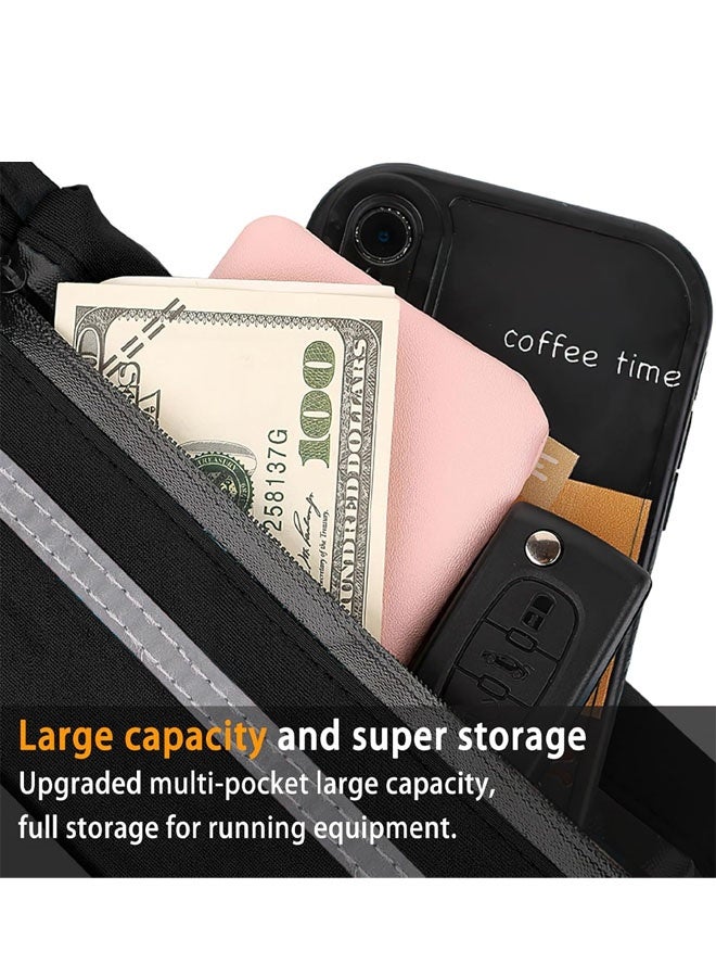 Slim Running Belt No-Bounce  Phone Holder for Women Man | Waterproof Fanny Pack with Quick-Dry Pockets & Night Reflective - Image 2
