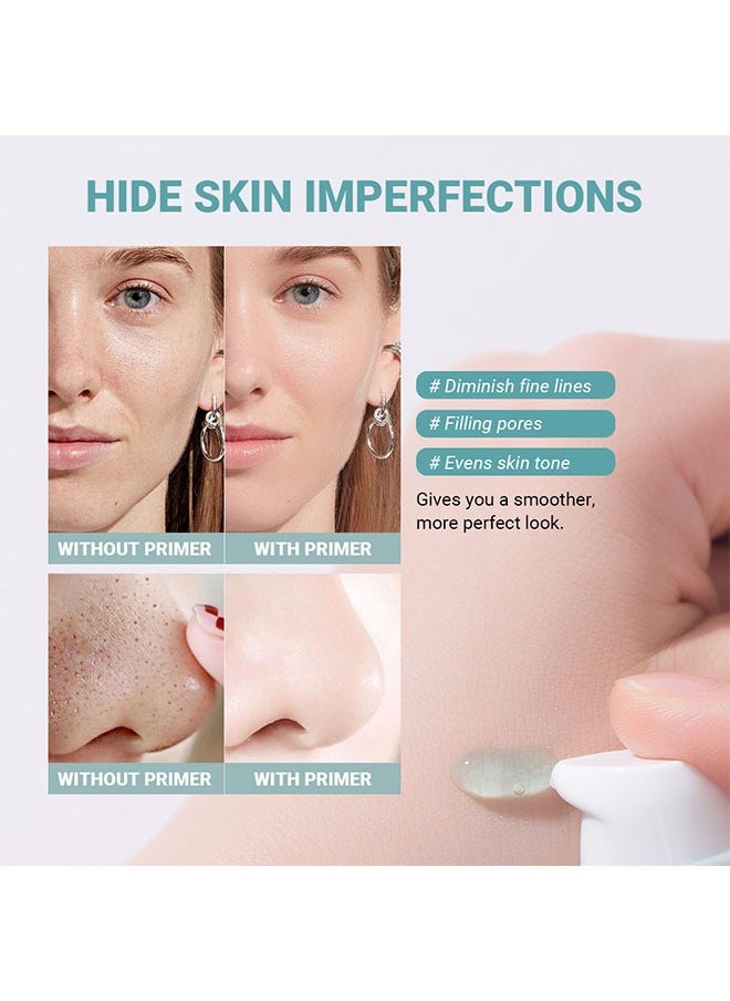 BEAUTY GLAZED Luxury Moist -Soft Makeup Primer- Gel Primer,Invisible Pores,Non-Sticking Powder, Lighten Skin Tone,Isolating Moisturizer Primer 20g #203  - Image 2
