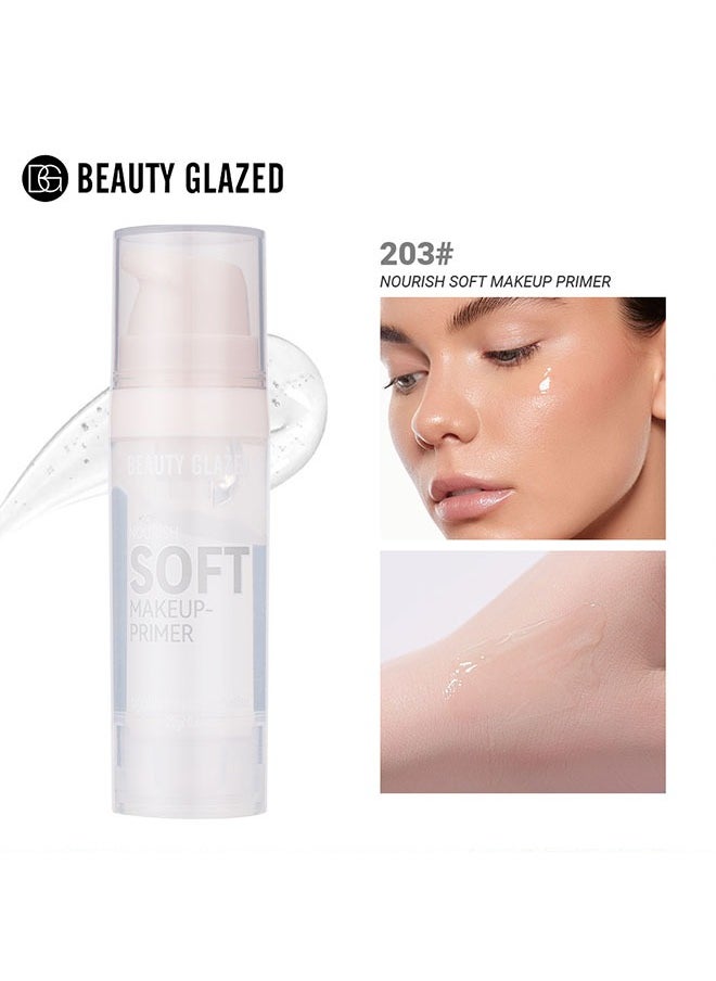 BEAUTY GLAZED Luxury Moist -Soft Makeup Primer- Gel Primer,Invisible Pores,Non-Sticking Powder, Lighten Skin Tone,Isolating Moisturizer Primer 20g #203  - Image 1