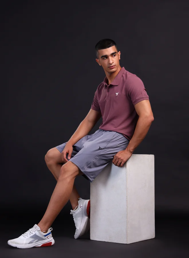 Technosport Solid 2-Way Stretch Shorts