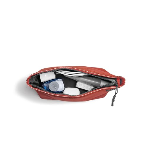 DailyObjects Large Pivot Carry All Pouch for Men and Women |Multi Storage Slip Pockets |Lightweight|Water Repellent|Portable| Recycled Nylon Zippered| Concealed Handles| for Daily Use/Travel (Red) - Image 5