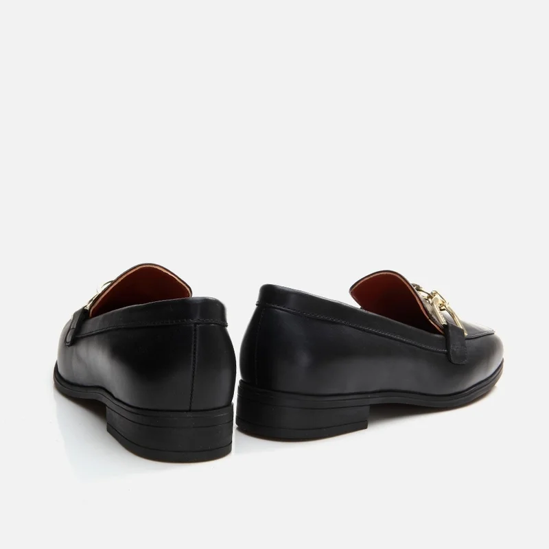 Hotiç 01AYH291750A100 GENUINE Leather Black Women's Loafer