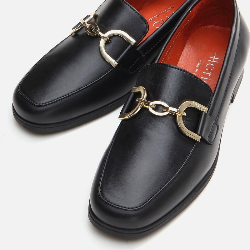 Hotiç 01AYH291750A100 GENUINE Leather Black Women's Loafer  - Image 4